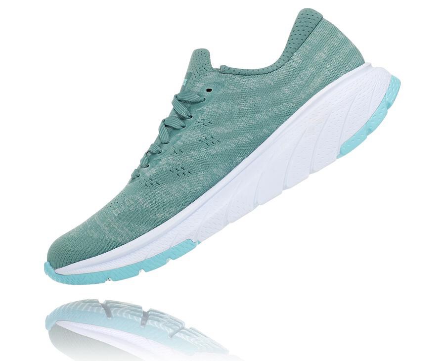 Tenis Corrida Hoka One One Feminino Azuis/Branco - Cavu 3 - 132-OGMBJN